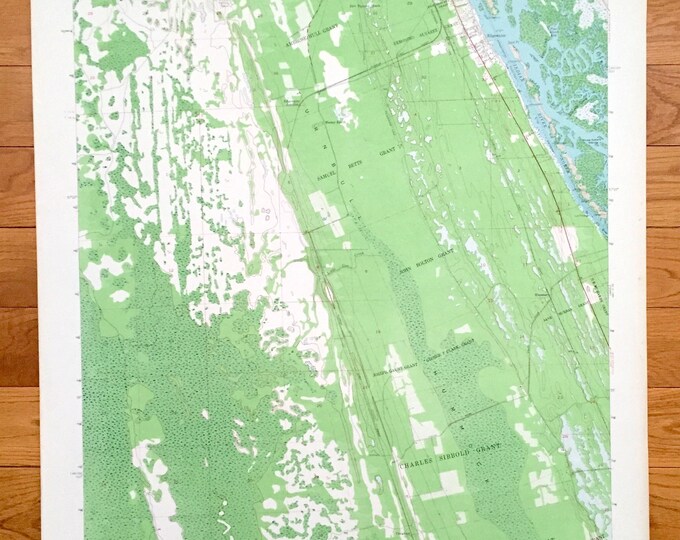 Antique Edgewater Florida 1950 US Geological Survey Etsy