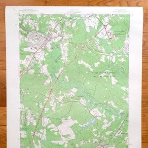 Antike Lorbeer, Maryland 1957 US Geological Survey topographische Karte - Fort Meade, Howard, Anne Arundel, Prince Georges County, Bowie State MD