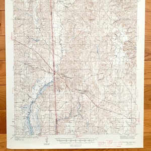 Antike Wilmer, Alabama 1944 U.S. Geologische Übersicht topographische Karte – Mobile County, Semmes, Georgetown, Shipman, Mississippi, großen Creek See