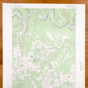 Antiker Langer Eddy, New York 1965 US 1965- 1965- Hancock, Manchester, Buckingham, Priceville, Pine Mill, Equinunk NY