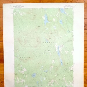 Antike Greenwood, Maine 1967 US Geological Survey topographische Karte – Albany, Woodstock, Waterford, Norwegen, Bryant Pond, Twitchell, Oxford Co