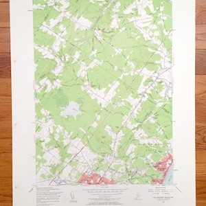 Antique Old Orchard Beach, Maine 1956 Mapa topográfico del Servicio Geológico de los Estados Unidos – York, Condado de Cumberland, Buxton, Gorham, Scarborough, Saco, ME
