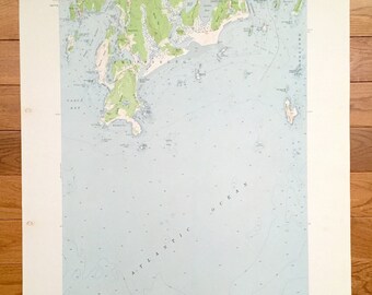 Small Point Maine Map Small Point Maine | Etsy