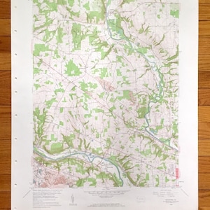 Antique Edinburg, Pennsylvania 1958 US Geological Survey Topographic Map – Lawrence County, Pulaski, Wilmington, Mahoning, Neshannock, PA