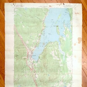 Antike Lake George, New York 1966 US Geological Survey Topographische Karte – Adirondack State Park, Bolton, Queensbury, Warren County, NY
