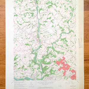 Antique Collegeville, Pennsylvania 1966 US Geological Survey Topographic Map – Norriton, Perkiomen, Graterford, Montgomery Chester County PA