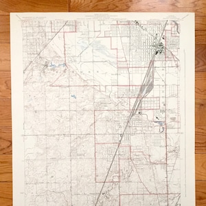 Antiker Harvey, Illinois 1929 US-Amerikanisches Erhebung topographische Karte – Chicago Vororte, Bremen, Thornton, Oak Forest, Rich, Bloom Flossmoor IL