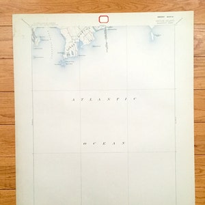 Antik 1885 Sakonnet, Rhode Island US-Amerikanisches Kartographie- Topographic Map – Middletown, Little Compton, Westport, Newport Massachusetts RI MA