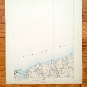 Antique Sodus Bay, Nueva York 1902 Us Geological Survey Topographic Map – Huron, Wolcott, Arran Island, Lake Ontario, Wayne County, NY