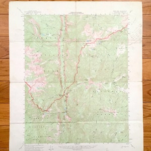 Antike Kern Peak, Kalifornien 1956 US Geological Survey Topographische Karte – Sequoia Nationalpark, Inyo Forest, Canyon, Tulare County, CA