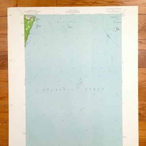 Antigo New Harbor, Maine 1955 Mapa topográfico do US Geological Survey - Knox, Lincoln County, Bristol, Friendship, St George, Muscongus Bay ME