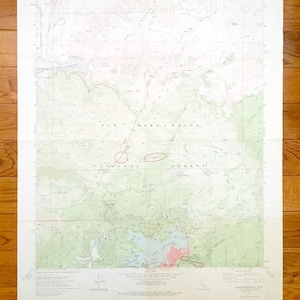 Antike Lake Arrowhead, Kalifornien 1971 US Geological Survey Topographische Karte – Apple Valley, San Bernardino National Forest, Cedar Glen, CA
