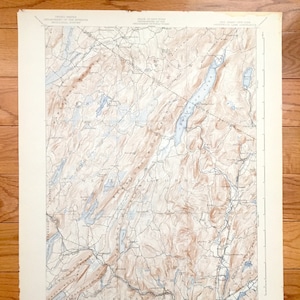 Antique Greenwood Lake, New Jersey - New York 1910 US Geological Survey Map - Warwick, Milford, Vernon, Pompton, Wawayanda, Passaic, Sussex