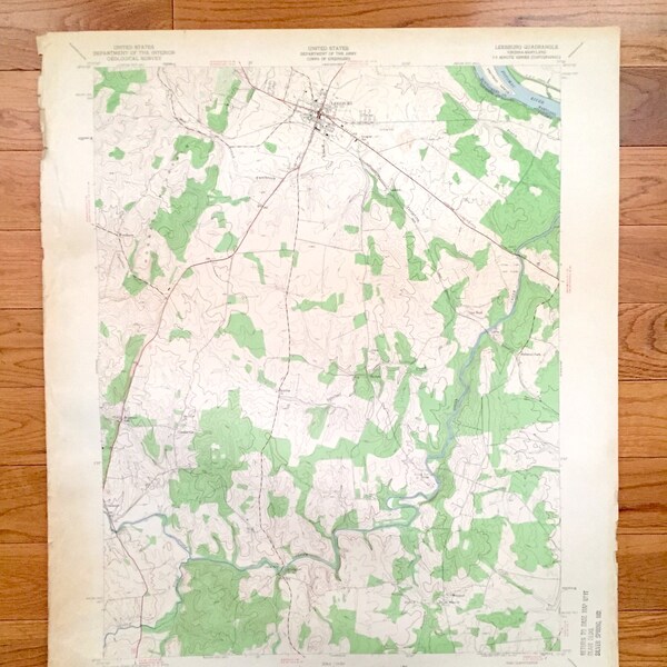Loudoun County Va Maps Etsy