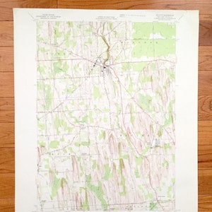 Antike Wolcott, New York 1953 US Geological Survey topographische Karte - Wayne County, Huron, Rose, Butler, Galen, Savannah, OfenDorf NY