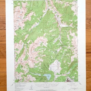 Antique Holy Cross, Colorado 1949 Mapa topográfico del Servicio Geológico de EE. UU. – Leadville, Camp Hale, Eagle, Lake Pitkin County White River Park CO