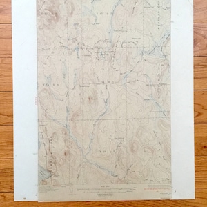 Antique Portage, Maine 1931 US Geological Survey Topographic Map – Westmanland, Perham, Wade, Hanford, Portage Lake, Aroostook County, ME