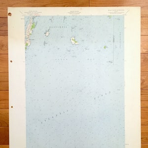 Antik Bailey Island, Maine 1957 US-Amerikanisches KartographieSystem – Sagadahoc, Cumberland County, Harpswell, Phippsburg, Casco Bay, ME