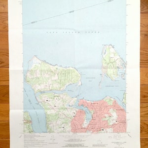 Antike Lloyd Harbor, New York 1967 US Geological Survey Topographische Karte – Long Island, Suffolk County, Huntington, Asharoken, Oyster Bay NY