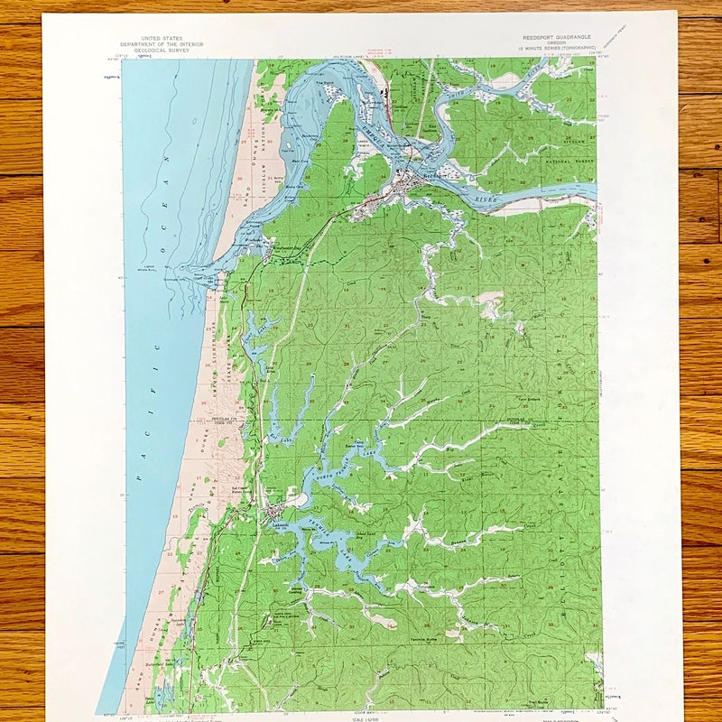 Oregon Coast Map of Towns Etsy - Il 800x800.5715835311 Sf9l