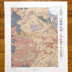 Antique Lake Tahoe, Califórnia 1896 Mapa topográfico do US Geological Survey - Pyramid Peak, Eldorado, Amador, Alpine, Nevada, Emerald Bay, CA