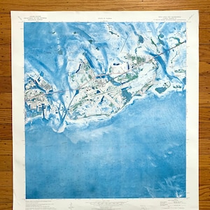 Antique Boca Chica Key, Floride 1971 Carte topographique US Geological Survey - Comté de Monroe, Key West, Saddlebunch, Stock Island, Raccoon FL
