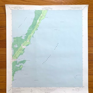 Antique Garden Cove, Florida 1947 US Geological Survey Topografische kaart - Key Largo, Monroe County, Barnes Sound, John Pennekamp Coral, FL