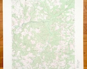 Antique Rochester Mills, Pennsylvania 1968 US Geological Survey Topographic Map Indiana County, Canoe, Grant, Montgomery, Banks, Hillsdale