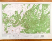 Antique Cedar City, Utah 1962 US Geological Survey Topographic Map St. George, Parowan, Panguitch, Kanab, Hurricane, Escalante Desert