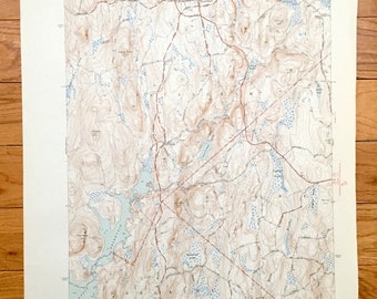 Quabbin Reservoir art print Dana town Central MA Ware fisherman historic gift