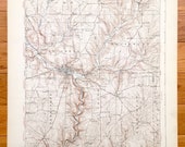 Antique Titusville, Pennsylvania 1933 US Geological Survey Topographic Map - Rome, Eldred, Southwest, Cherry Tree, Oakland, Cornplanter