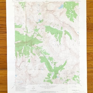 Antike Snowmass Mountain, Colorado 1960 US Geologische Dienst Topographische Karte - Pitkin County, White River National Forest, Gunnison, CO
