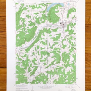 Antica Cuba, New York 1961 Mappa topografica del Geological Survey degli Stati Uniti - Allegheny, Contea di Cataraugas, Ischua, Hinsdale, Portville, Clarksville NY