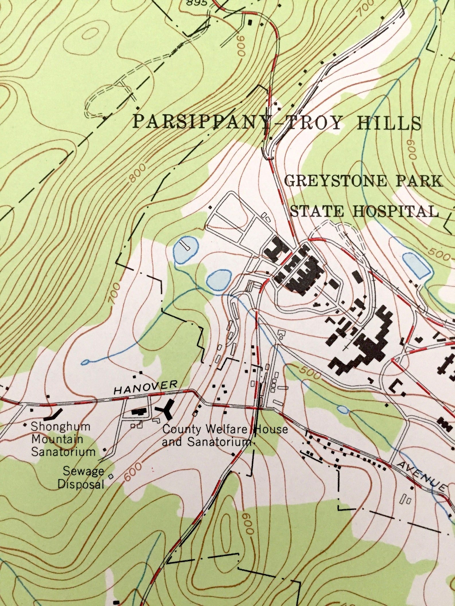 Antique Mendham New Jersey 1954 US Geological Survey Etsy