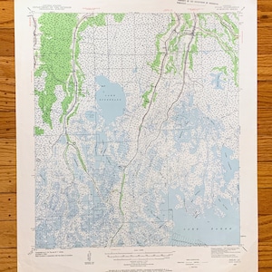Antike Dulac, Louisiana 1939 US Geologische Untersuchung Topographische Karte - Terrebonne Parish, Lake Boudreaux, Barre, Lafurche, Quitman Chauvin LA