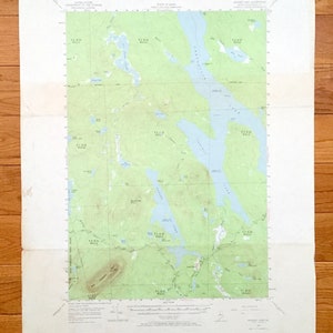 Antique Ragged Lake, Maine 1954 US Geological Survey Topographic Map – Piscataquis County, Chesuncook, Caribou, Grant Farm, Big Spencer Mtn