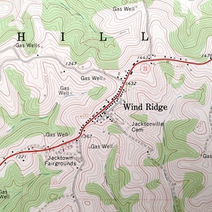 Antique Wind Ridge, Pennsylvania 1964 US Geological Survey Topographic ...