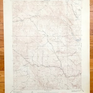 Antieke Ralston Buttes, Colorado 1948 US Geological Survey topografische kaart-Jefferson County, rotsachtige Flats, Blue Mountain, Van Bibber Creek
