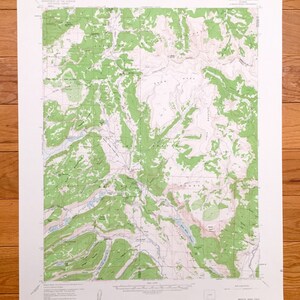 Antique Bristol Head, Colorado 1959 US Geological Survey Topographic Map – Hinsdale, Mineral County, Gunnison, Rio Grande National Forest CO