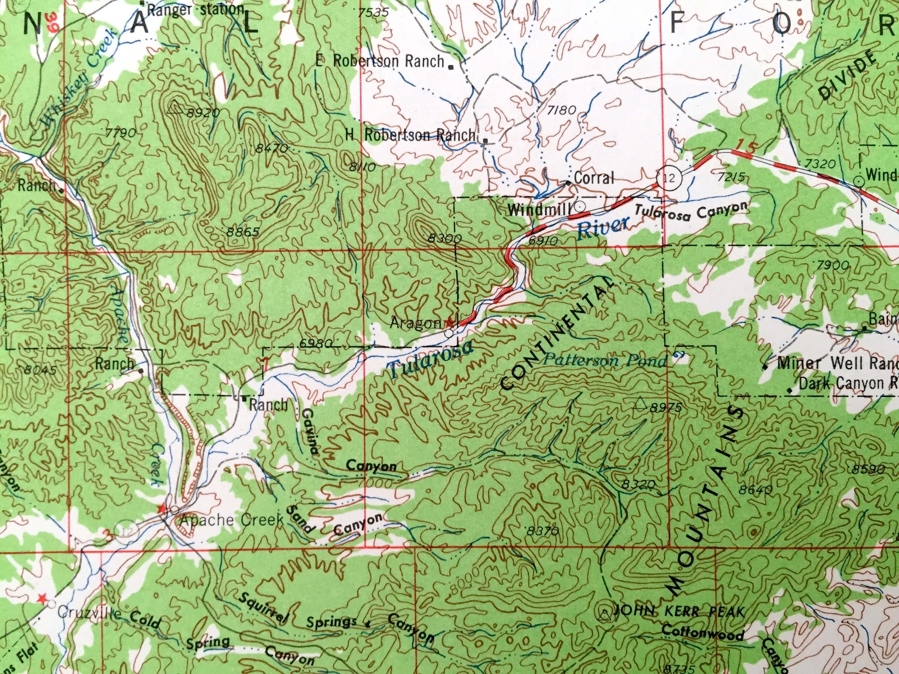 Antique Clifton Arizona 1962 US Geological Survey Topographic Etsy