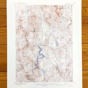 Mapa topográfico antiguo de Wilmington, Vermont, 1899, del Servicio Geológico de EE. UU.: Mt Snow, Somerset, Dover, Searsburg, Readsboro, Whitingham, Halifax, Vermont