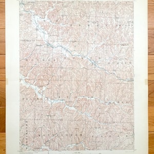 Antique Scio, Ohio 1904 US Geological Survey Carte topographique - Carroll County, Orange, Rumley, Archer, Nottingham, Bowerston, Kilgore, Nord