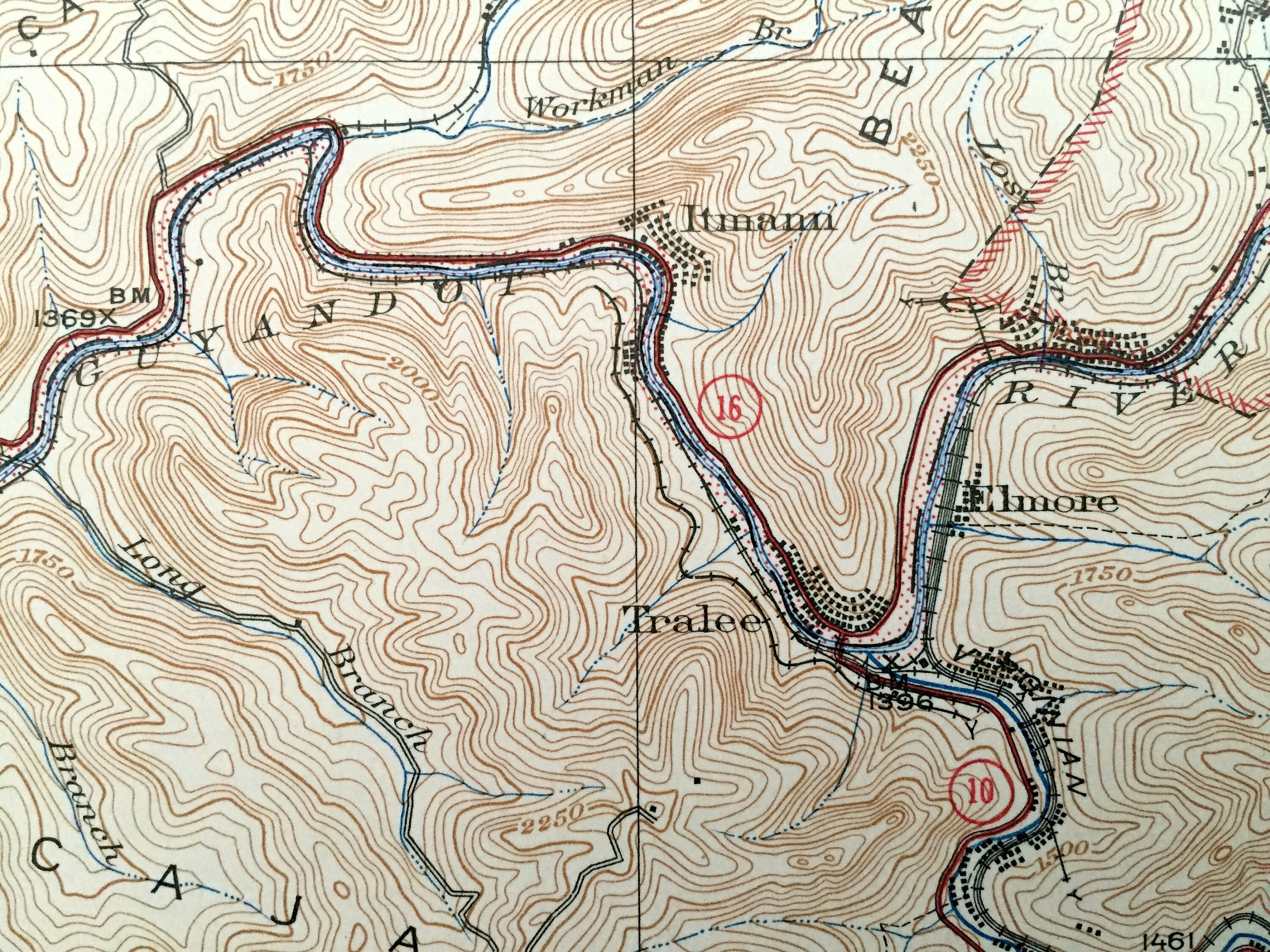 Antique Mullens West Virginia 1927 US Geological Survey Etsy