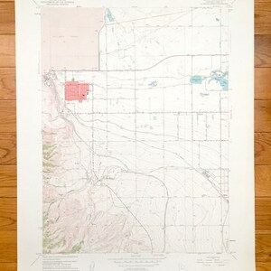 Antike Magna, Utah 1952 US Geological Survey topographische Karte - Salt Lake County, Bacchus, Kearns, Jäger, Oquirrh Mountains, Canyon, UT