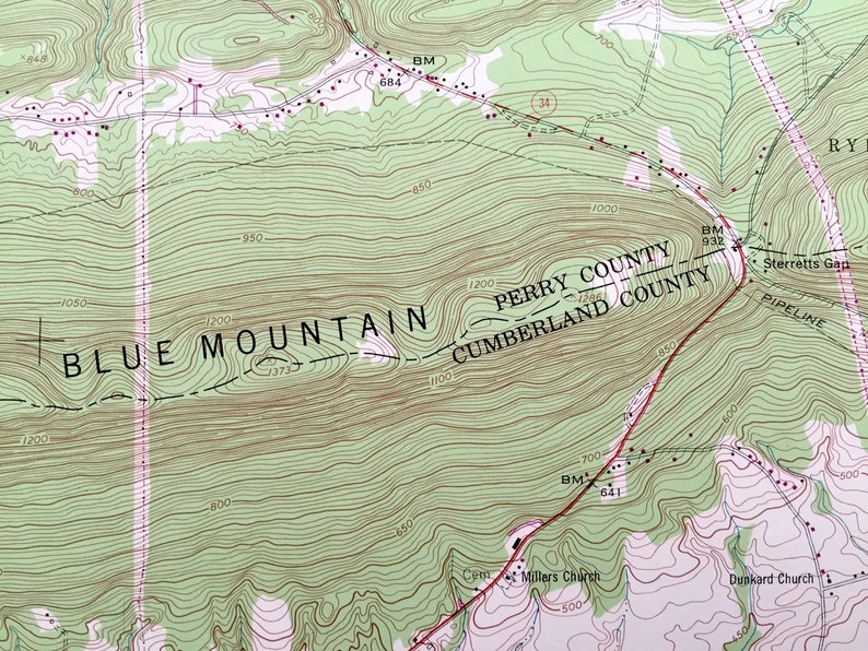 Antique Shermans Dale Pennsylvania 1952 US Geological Survey Etsy