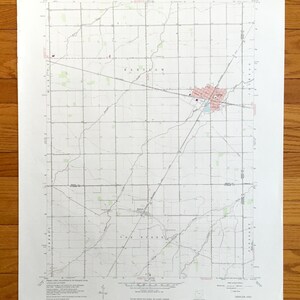Antike Deshler, Ohio 1960 US Geologische Übersicht Topographische Karte - Henry, Wood, Putnam, Hancock County, Marion, Bartlow, Jackson, Liberty, OH