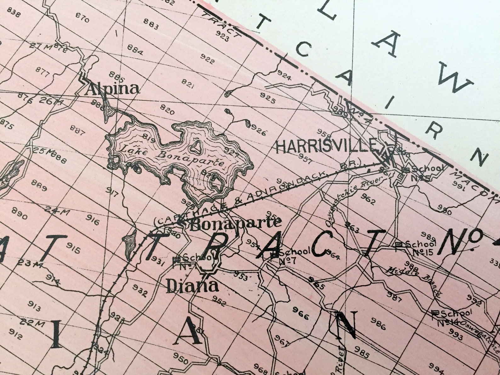 Antique Lewis County New York 1911 New Century Atlas Map Etsy