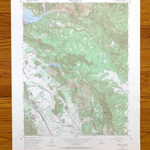 Mapa topográfico antiguo de Yountville, California, 1951, del Servicio Geológico de los Estados Unidos: condado de Napa, lago Hennessey, región vinícola, valle de Napa, California