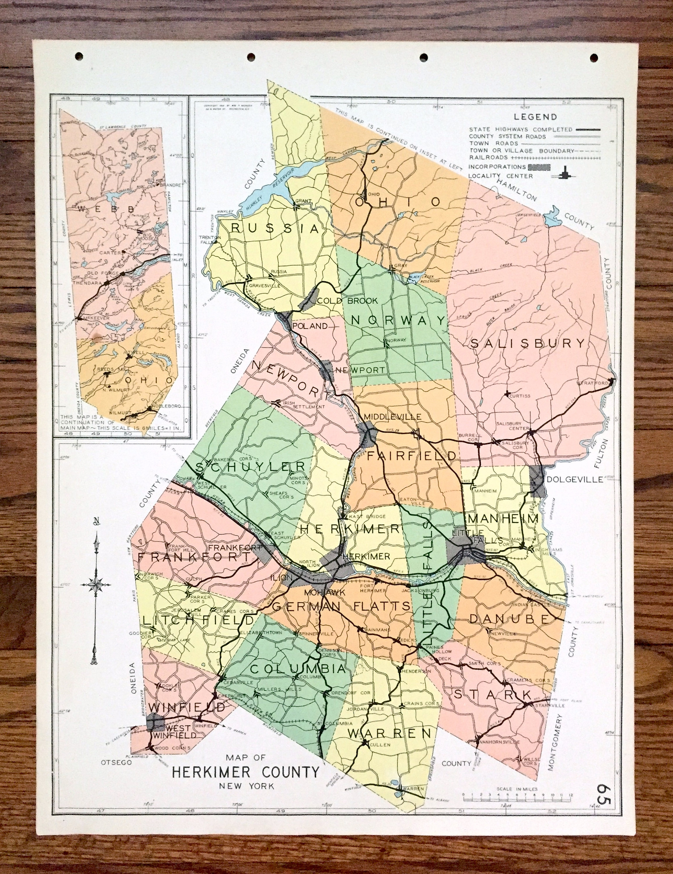Town Of Herkimer Ny Map