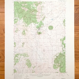 Antique Sundance, Wyoming 1958 US Geological Survey Topographic Map – Crook Weston County Welcome Inyankara Black Hills National Forest WY